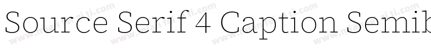 Source Serif 4 Caption Semibold字体转换